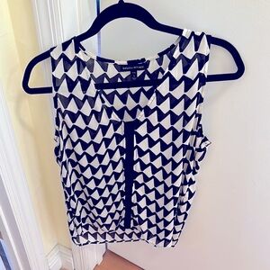 Banana Republic Black and White Women's Top